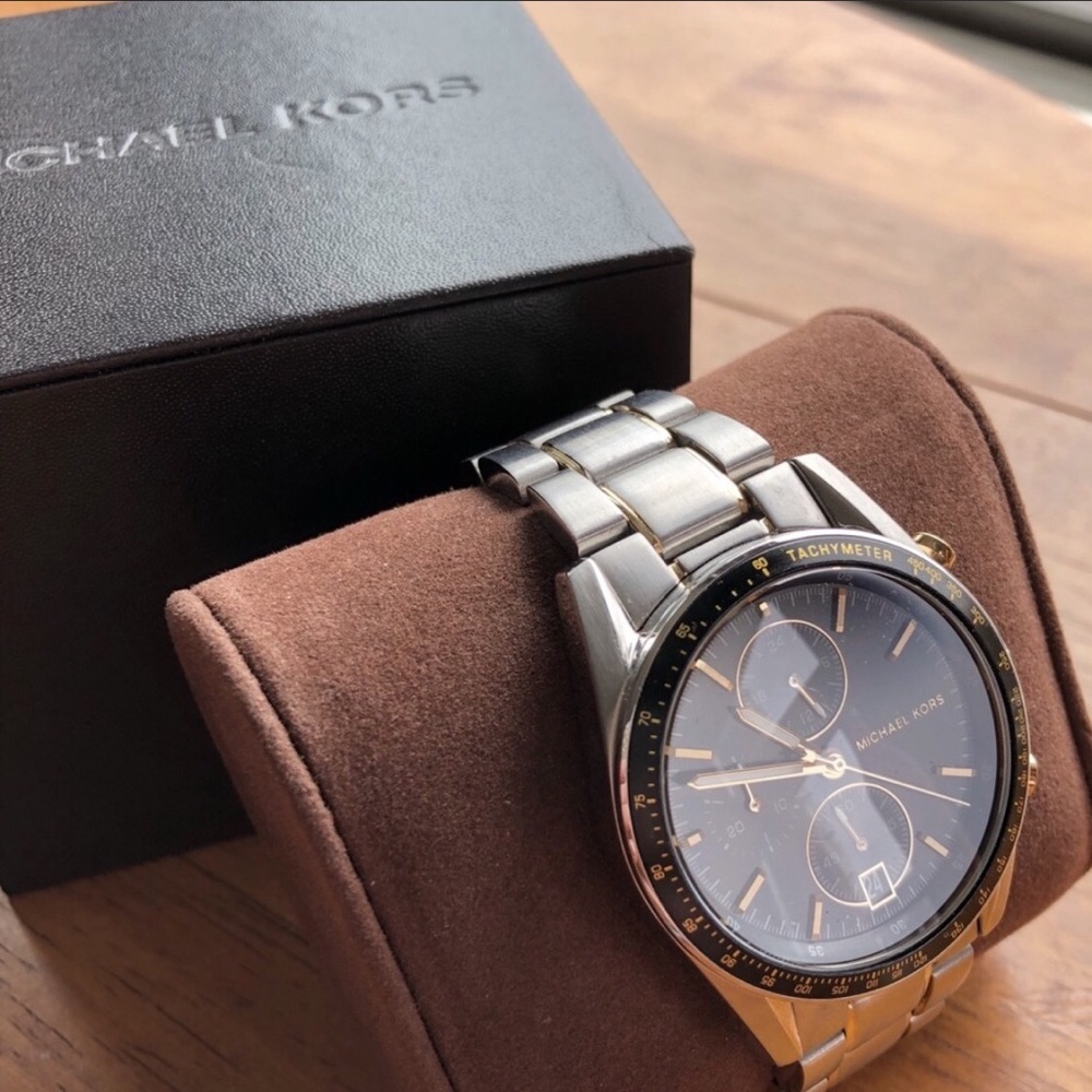 NWOT Michael Kors Mens Two Tone Watch